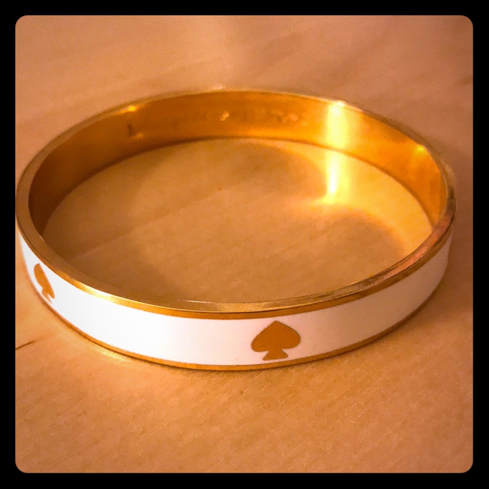 Kate Spade Golden & White Bangle